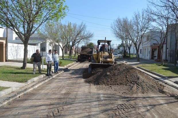 Las obras que se pusieron en marcha hoy (Foto: Prensa Municipalidad).