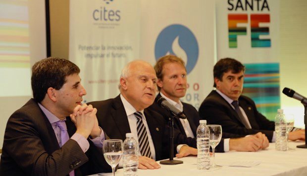 El Gobernador, en el lanzamiento de la convocatoria desarrollada en la sede del Grupo Sancor Seguros.