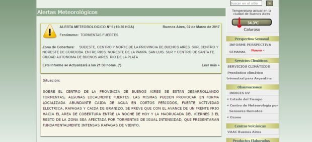 Alerta Meteorológico 020317