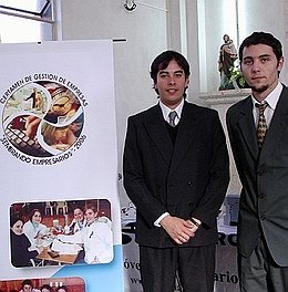 Coordinadores del proyecto Simularg en el colegio San José (Foto: María José Beccaria)