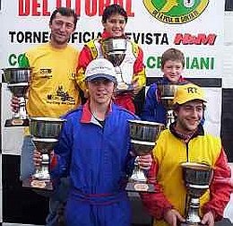 Los ganadores de la carrera disputada en nuestra ciudad (Kartingdellitoral.com.ar).