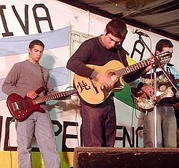 Los sunchaleros, uno de los grupos presentes.