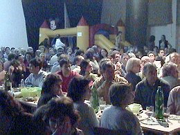 Un momento de la multitudinaria convocatoria.
