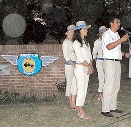 Horacio Bertoglio, dando los agradecimientos.