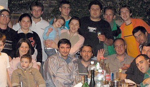 Parte del equipo de deportes de la radio.