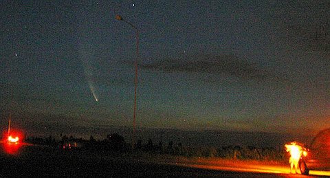 El paso del cometa Mc Naugh visto desde la 280S (Diego Rosso).
