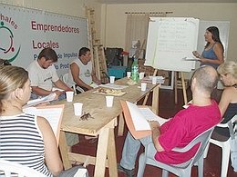 Un momento de los talleres dictados (Prensa municipalidad).