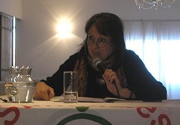 Rosbaco en plena disertación.