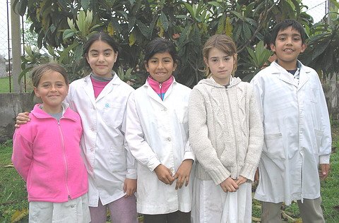Agustina, Camila, Agostina, Francisco y Aldana.