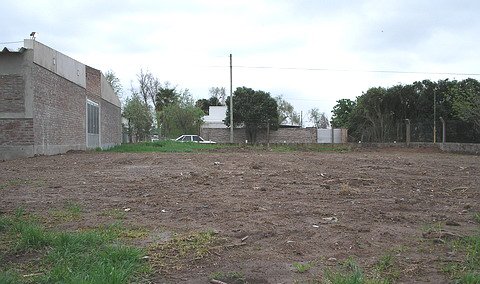El espacio listo para iniciarse la construcción.