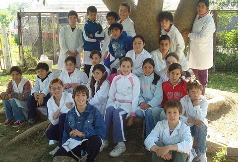 Los alumnos del establecimiento educativo, partícipes de la experiencia.