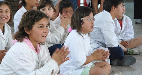 Los rostros de los alumnos son claros reflejos del disfrute (Marcelo Rico). Los rostros de los alumnos son claros reflejos del disfrute (Marcelo Rico).