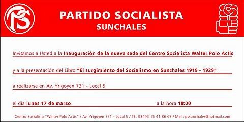 La invitación difundida para los eventos de mañana.
