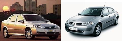Astra y Megane II, las restantes opciones.