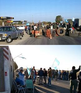 Dos imágenes de cómo estaba el corte hace unas horas (Sandra Primón).