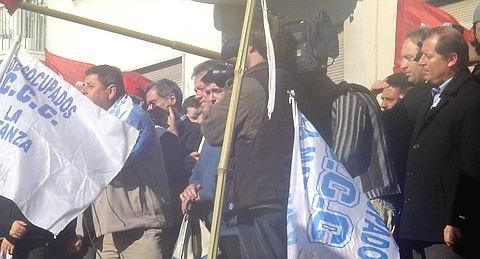 El intendente, junto a De Angeli (Foto: Gentileza Hugo Bonetto).