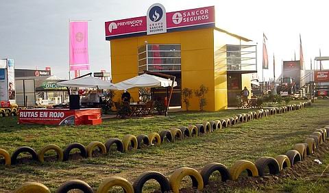 El imponente stand del Grupo asegurador, en Agroactiva (Prensa Sancor Seguros).