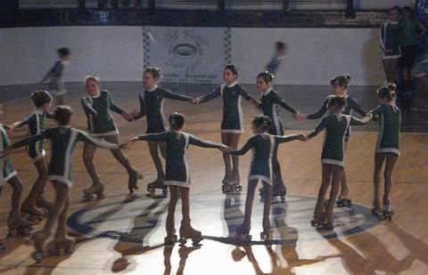 Parte de la participación de las jóvenes albiverdes (Foto: Prensa Unión).