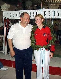 Romina, en el momento de la coronación (Foto: Gentileza Jorge Forni).