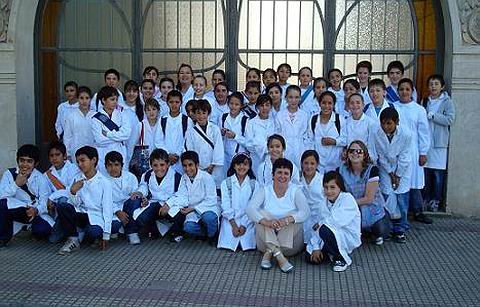 Los alumnos, en un momento de la presentación.