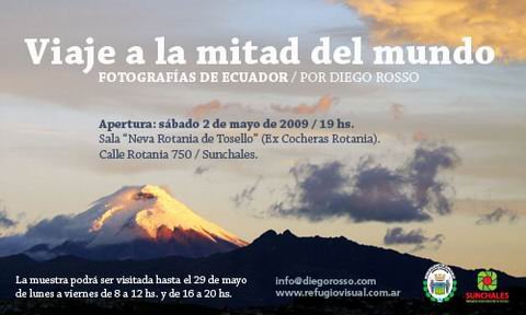 Invitación a la muestra que arranca mañana.