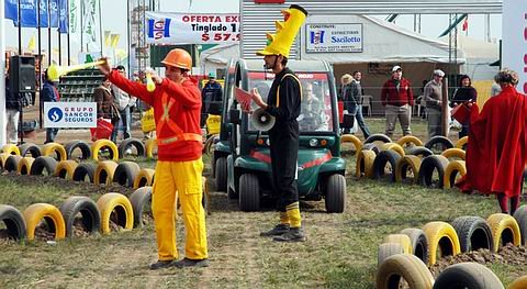 Una de las actividades desarrolladas en el stand del Grupo asegurador (Prensa Agroactiva).