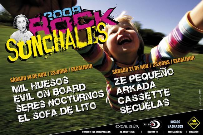 Afiche de la convocatoria al tercer Sunchales Rock. Afiche de la convocatoria al tercer Sunchales Rock.