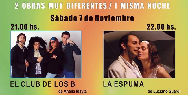 Noche doble de teatro en Sunchales. Noche doble de teatro en Sunchales.
