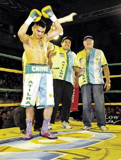 El Chino, tras su rápida victoria en Sunchales (Foto: El Litoral).