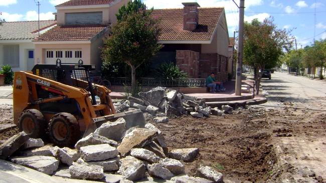 Uno de los arreglos que está llevándose adelante (Foto: Prensa municipalidad).