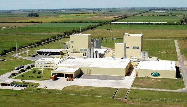 La planta de Arla Foods y SanCor en Porteña (Foto: Prensa SanCor). La planta de Arla Foods y SanCor en Porteña (Foto: Prensa SanCor).