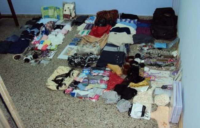 Las prendas recuperadas tras los procedimientos (Fuente: Prensa Policía).