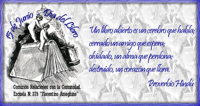 El saludo por el Día del Libro.