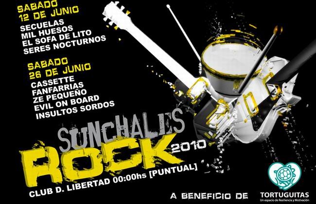 El afiche de la convocatoria al Sunchales Rock. El afiche de la convocatoria al Sunchales Rock.
