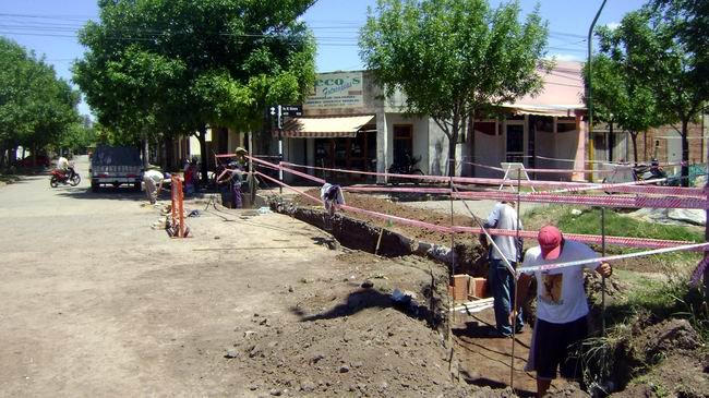 Los trabajos que se están realizando en avenida Moreno (Foto: Prensa Municipalidad).