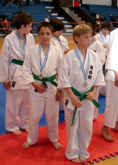 Fabricio Riboldi, joven destacado de la delegación (Foto: Gentileza subcomisión karate).