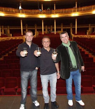 El Chino, Miguel y Dadi en Sunchales (Foto: internet).