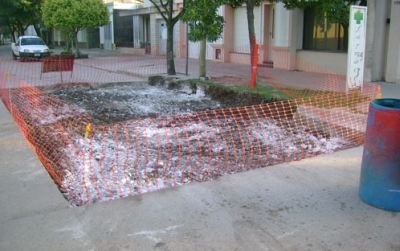 Uno de los sectores que estuvo siendo reparado esta semana (Foto: Prensa Municipalidad).
