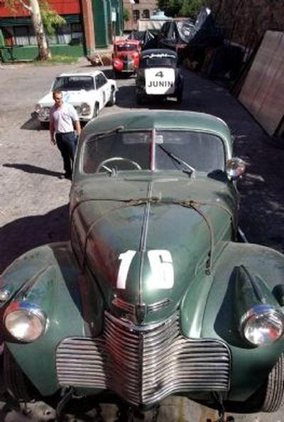 La cupé Chevrolet 1940. El “Chueco” ganó 2 campeonatos de TC (Foto: Los Andes).