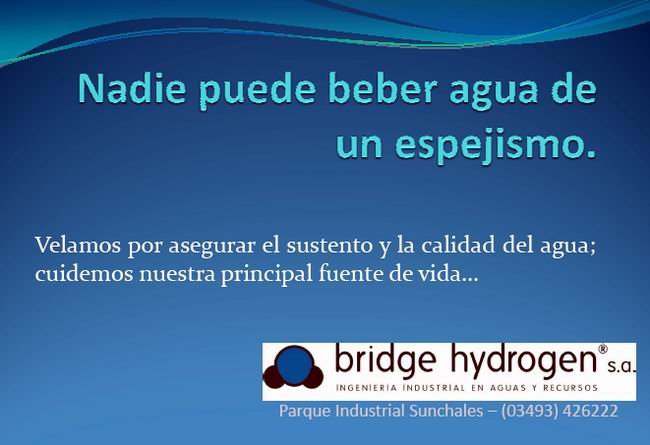 Saludo de Bridge Hydrogen por el Día del Agua.