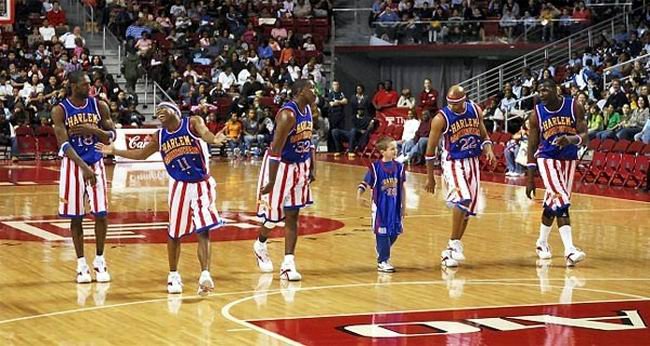 Los Globetrotters, en una de sus presentaciones internacionales (Internet).
