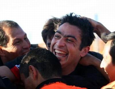 Brites, celebrando uno de sus tantos en Patronato.