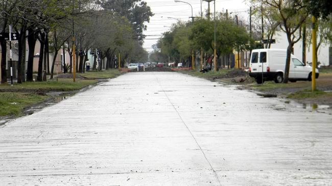 Un sector del nuevo tramo de calle Lainez.