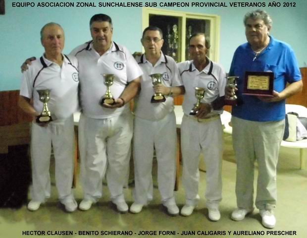 Bochas subcampeones