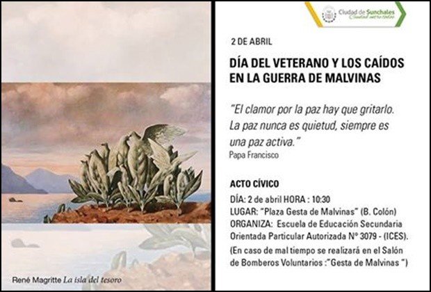 Acto Malvinas - Invitacion