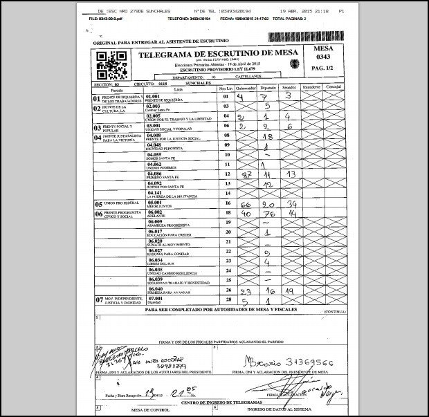 PASO 2015 - Mesa 343