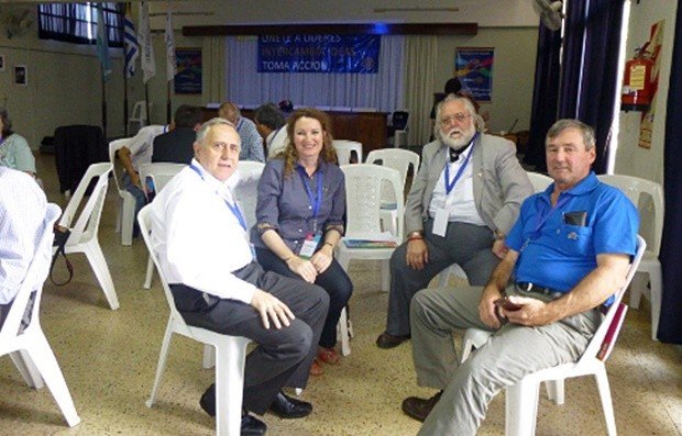 La delegación sunchalense, en el Encuentro de Rafaela.