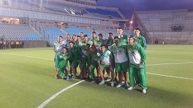 El plantel del Bicho Verde, en el Bicentenario de San Juan (Facebook Darío Espíndola).