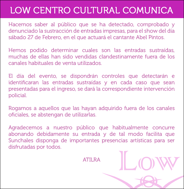 Low Comunicado
