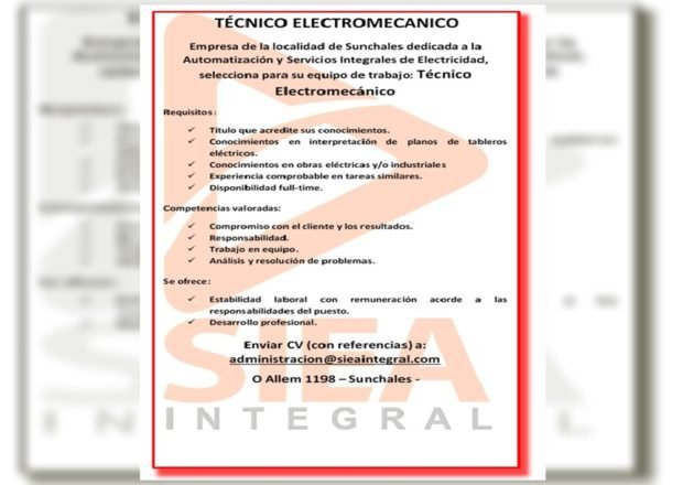 Aviso Electromecánico
